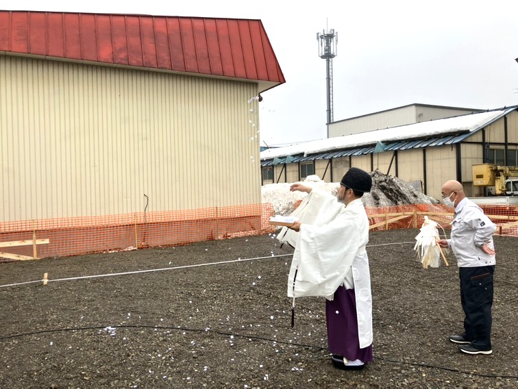旭川支店新築工事 地鎮祭を執り行いました