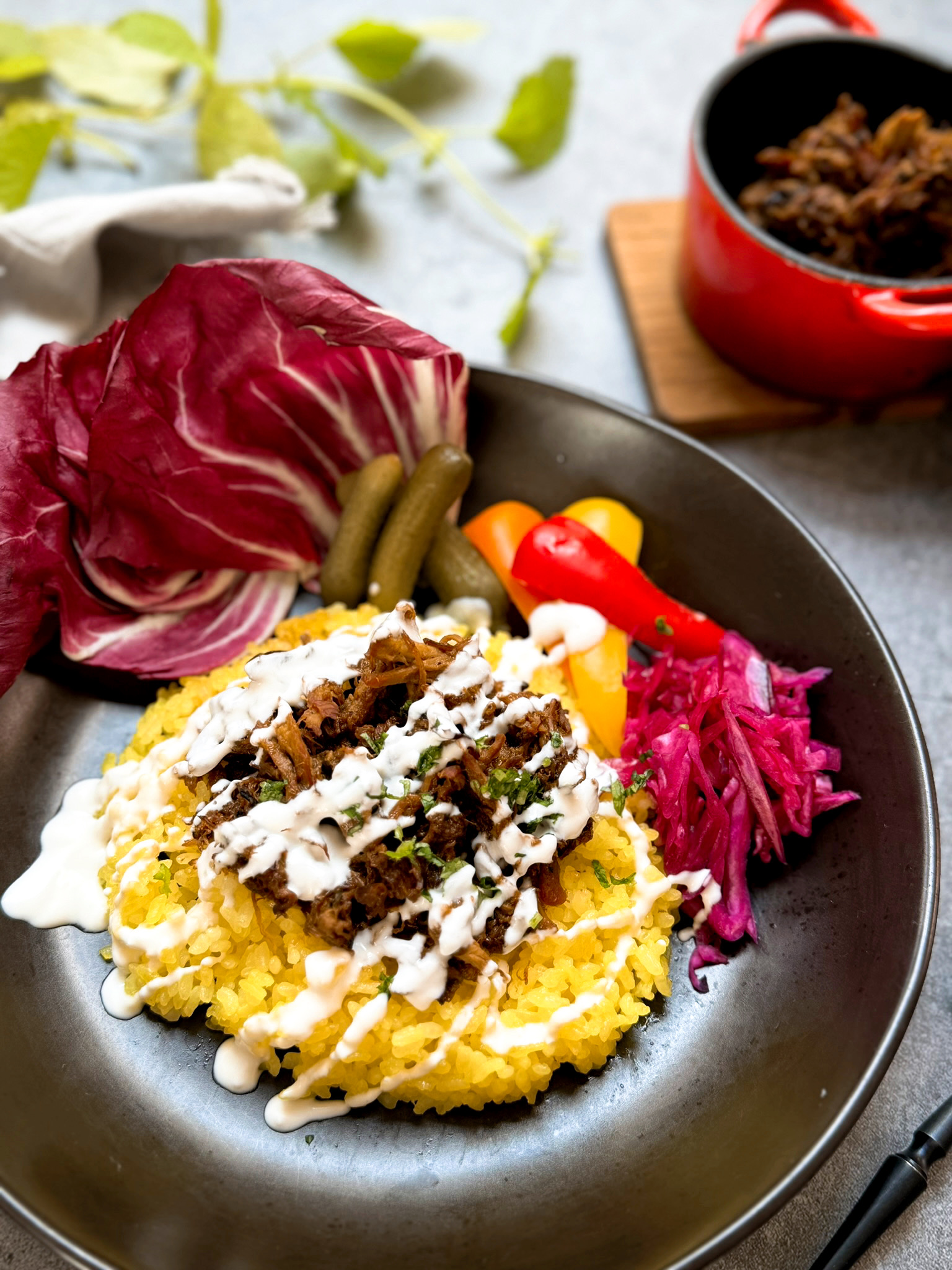 【おうちレシピ】ゆめの大地で作る、プルドポーク オーバーライス