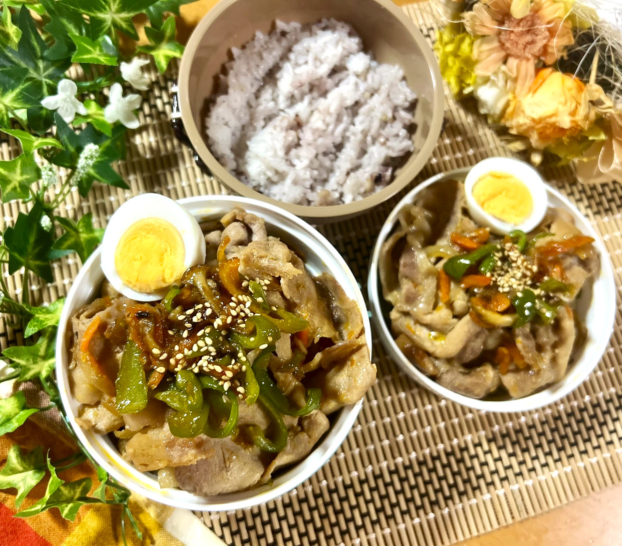 【おうちレシピ】ゆめの大地で作る、豚ロースのピリ辛味噌焼き丼［お弁当おかず］