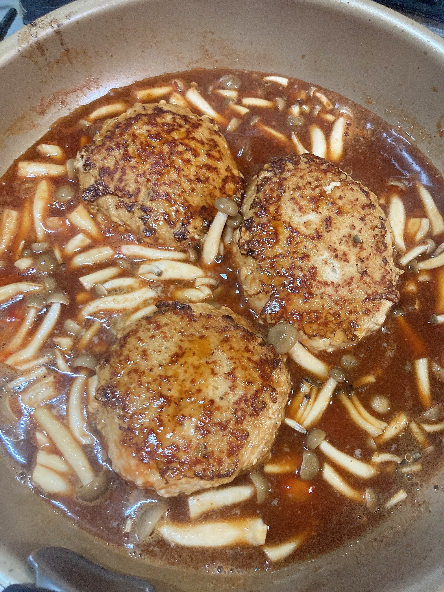 【おうちレシピ】ゆめの大地で作る、煮込みハンバーグ［お弁当おかず］